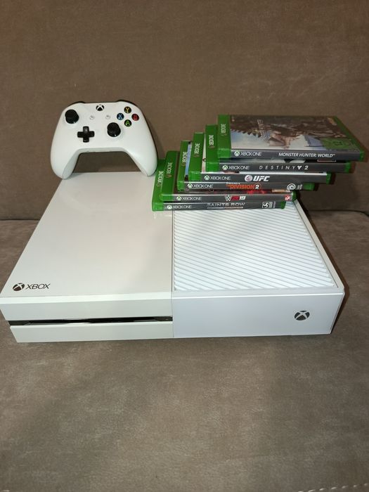 Consola Xbox ONE WHITE  EDITION + 1 controller xbox one s si jocuri