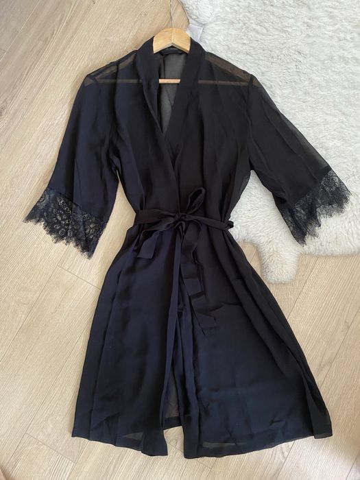Halat negru Reserved, semitransparent, XS/S