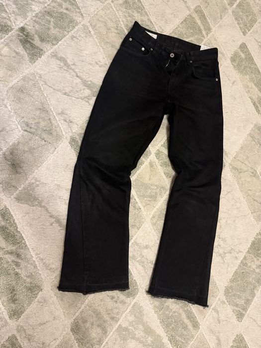blugi flare, culoare negru