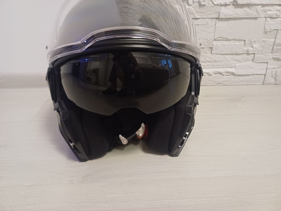 Casca moto HJC i100 solid, marime M, negru lucios!