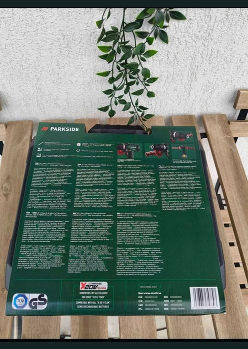 Mașină de înșurubat cu percuție parkside pe acumulator 20v