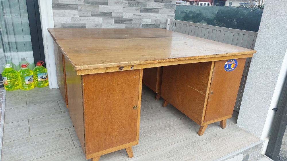 Biro din lemn masiv 1.5 m lungime