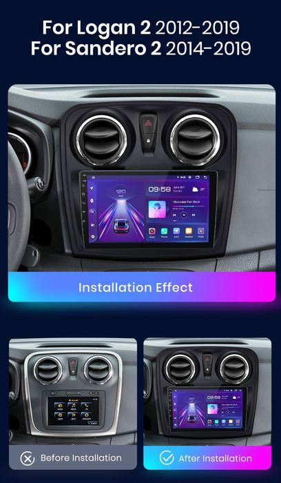 Navigatie Android dedicata Dacia Logan/Sandero 2014-2019