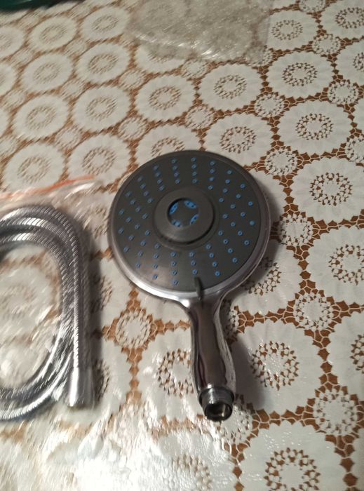 Душ слушалка с три функции комплект с шлаух