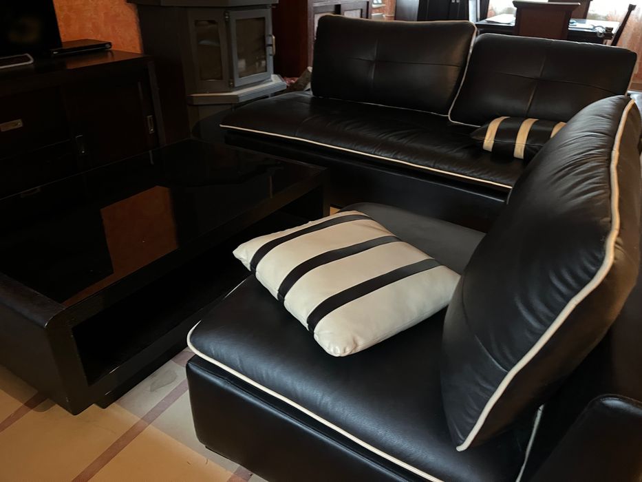 Sofa de piele 3 piese