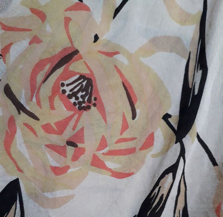 Jacheta din matase imprimeu floral