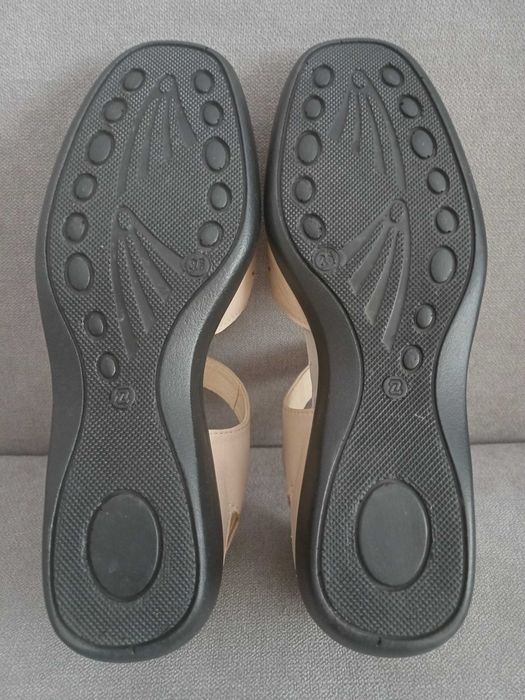 Дамски сандали, №36, цвят бежов