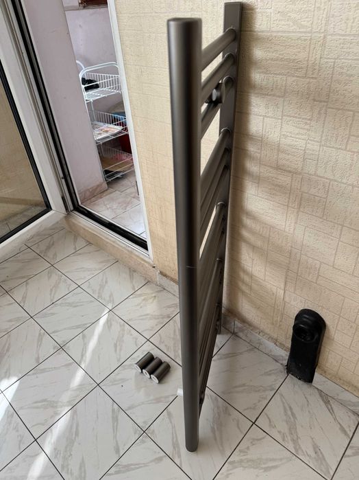 Алуминиева лира за баня сива - габарит 40х90 см - 426W