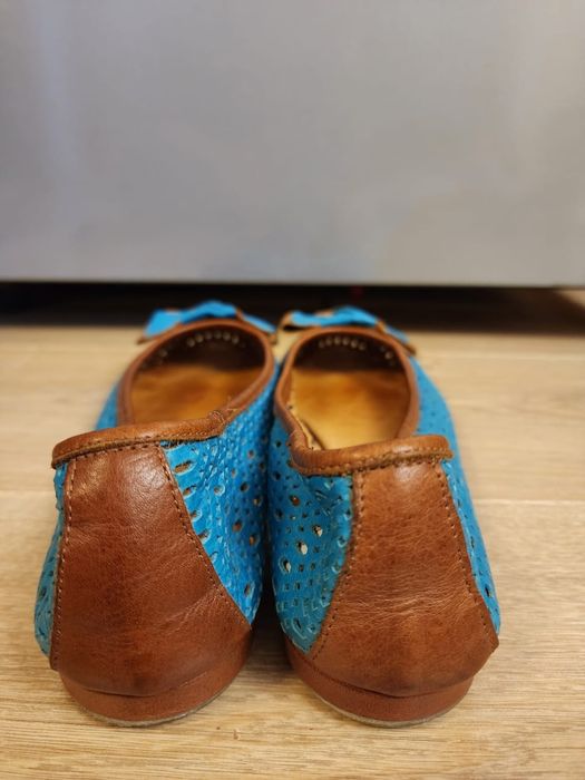 Балетки бирюзовые