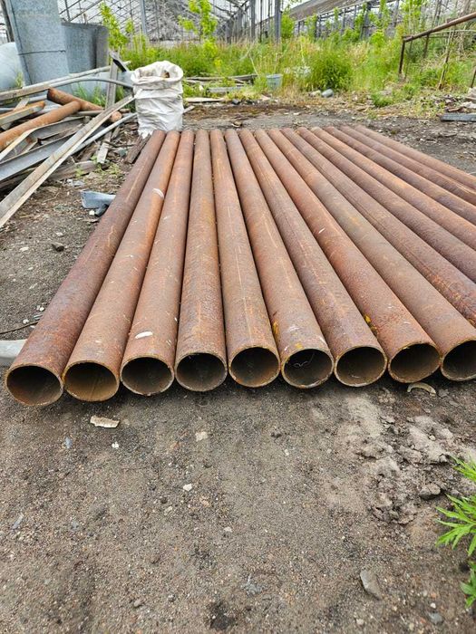 Сваи, забор, отопление труба д89