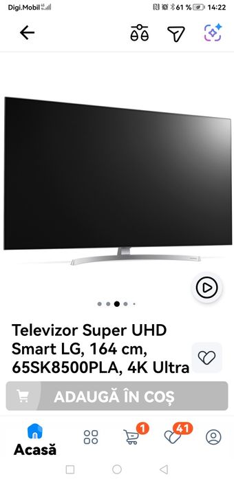 Vand tv nanocell 4 k Super Ultra HD Dolby Atmos si Dolby Vision 55  sk