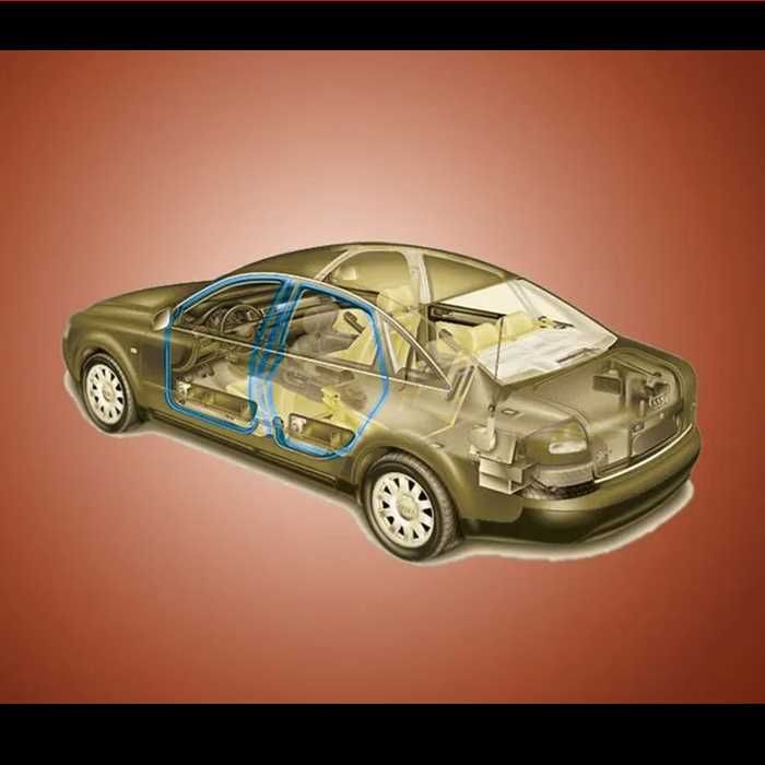 Уплътнение за кола, Гумено уплътнение за врата  на автомобил, 4м.