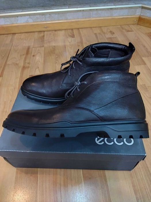 Ботинки Ecco (Дания),GoreTex,кожа,оригинал,новые,р-р 43