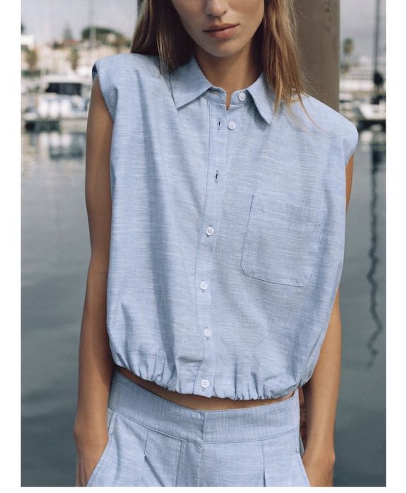 Дамски ленен сет  Zara