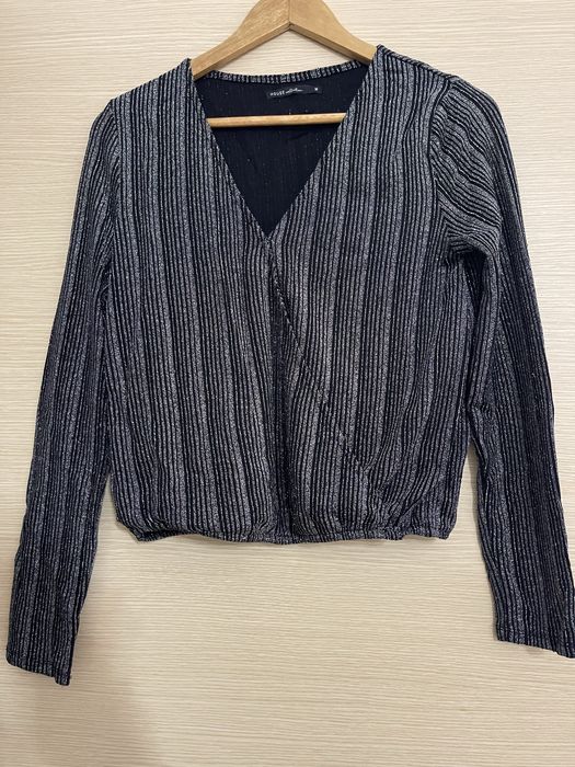 Bluza festiva fir metalic stralucitor M
