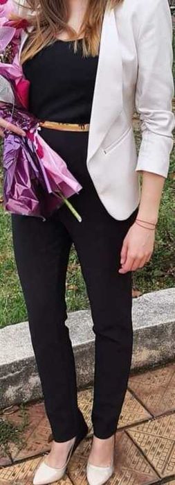 Черен гащеризон с колан