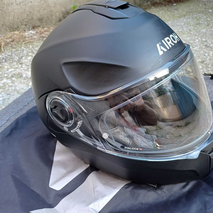 Модуларна каска AIROH Specktre black matt с вграден интерком
