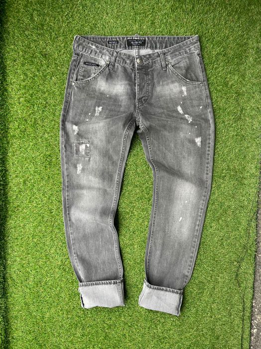 Мъжки дънки : PHILIPP PLEIN Illegal Fight Club Straight Cut Jeans 32