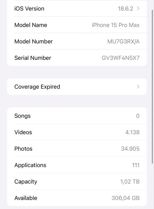 Vand Iphone 15 pro max 1 TB