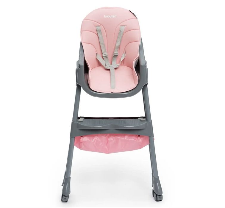 Стульчик для кормление розовый