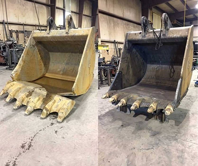 Ремонт на повредени багерни кофи