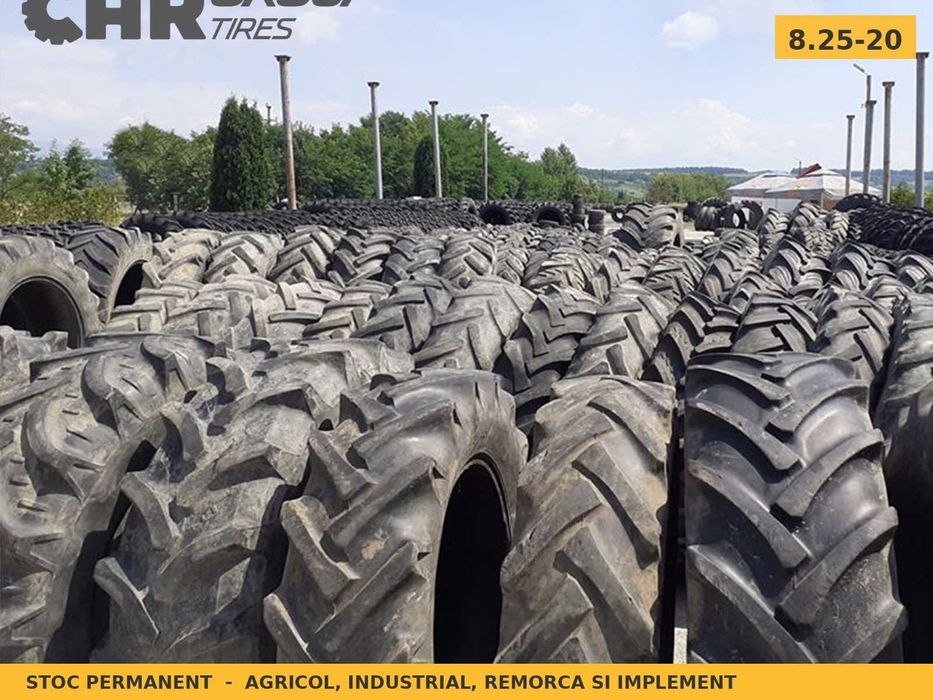 Cauciucuri Anvelope 8.25-20 8.25 20 8.25R20 8.25x20 82520 Ecomega Incarcator Buldo si Industrial SH Second Hand PRET BUN Oferta Reducere Livrare