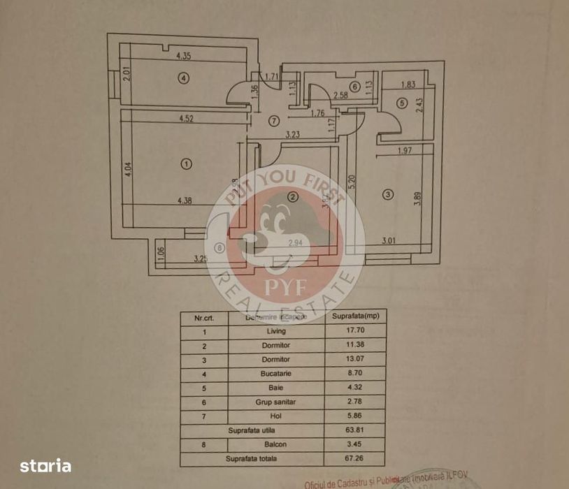 Green Park | 3 camere | 2 bai | Parcare | 68 mp | Dec | B12099