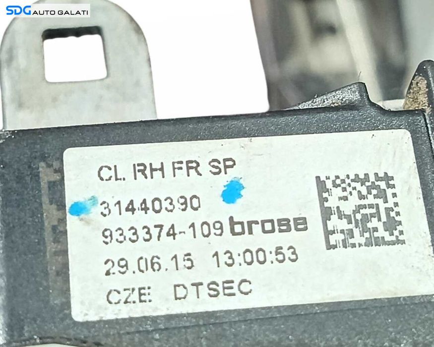 Broasca Incuietoare Yala Actuator Inchidere Centralizata Usa Portiera Dreapta Fata Volvo V40 2012 - 2019 Cod 31440390 [LR7465]
