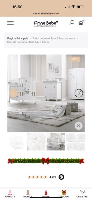 Mobila de copii Anne Bebe