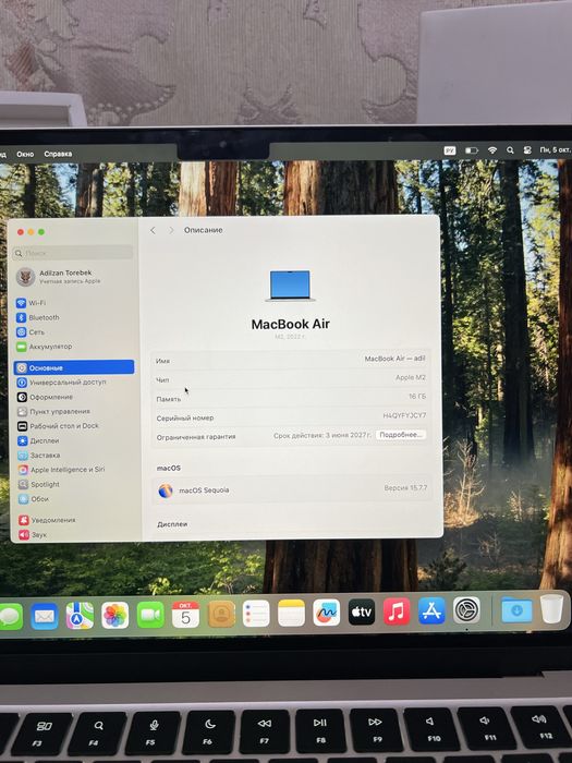 10 циклов! EAC MacBook Air M2 16/256 gb