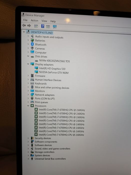 Dell xps 15 9550 core I7 display Touchscreen 4 K, video dedicat, ssd  m2