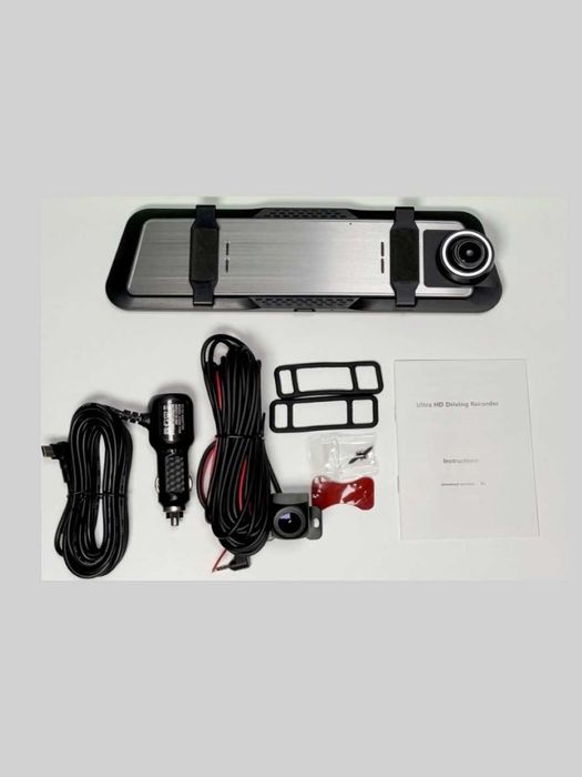4K полноэкранный автомобильный видеорегистратор зеркало с WiFi
