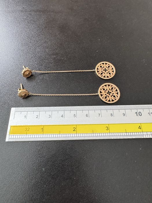 Серьги золотые 585 Казахювелир