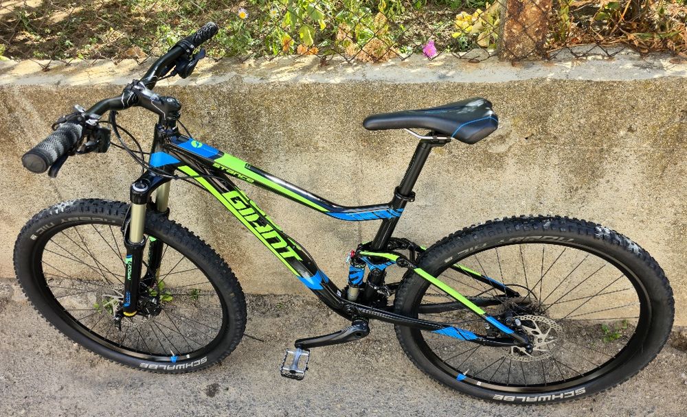 Giant Stance 27.5 M размер Като нов 2х10 XT въздушно окачване Sr Suntour мекица Немски велосипед Алуминиев