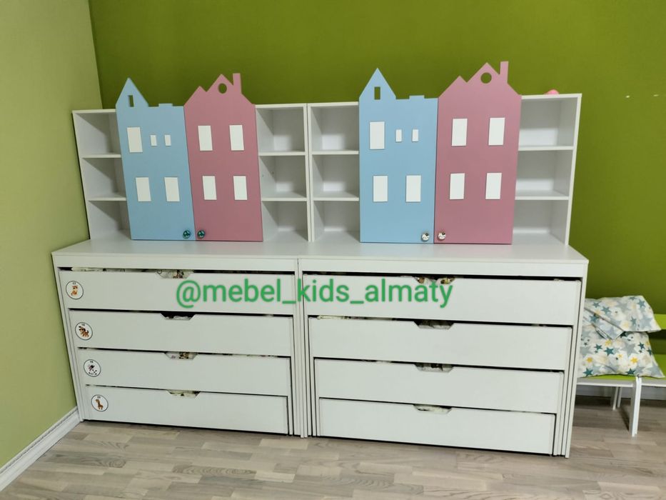 Кровать со шкафом, для детского сада