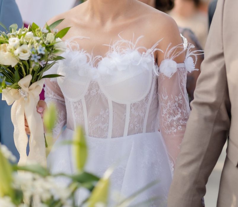 Rochie cununie civilă și sandale