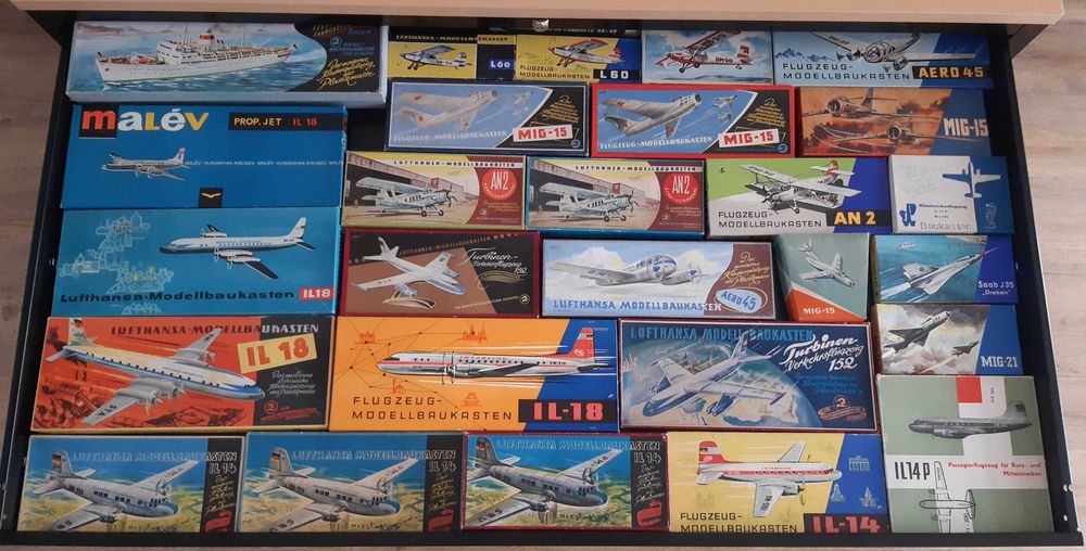 модель самолёта Ил-18 VEB KVZ Deutsche Lufthansa 1962