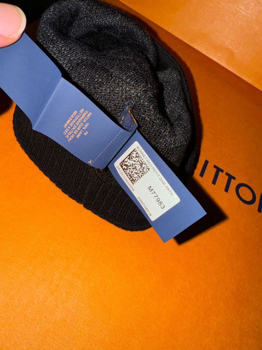 Căciula originală Louis Vuitton Damier Néo Petit Beanie Fes noua