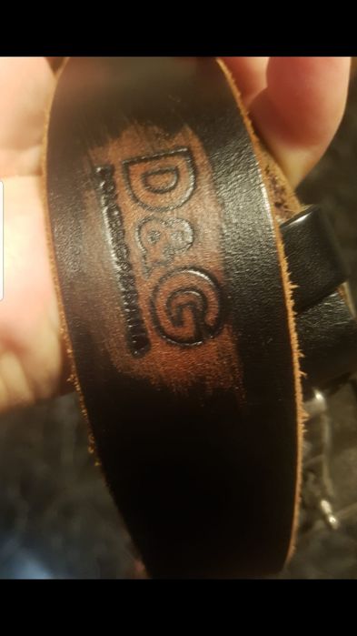 Curea Dolce Gabbana neagra 100% piele naturala 112 cm lungime si 4 cm