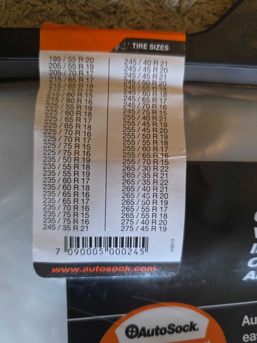Set 2 Huse Auto Antiderapante Autosock 697
