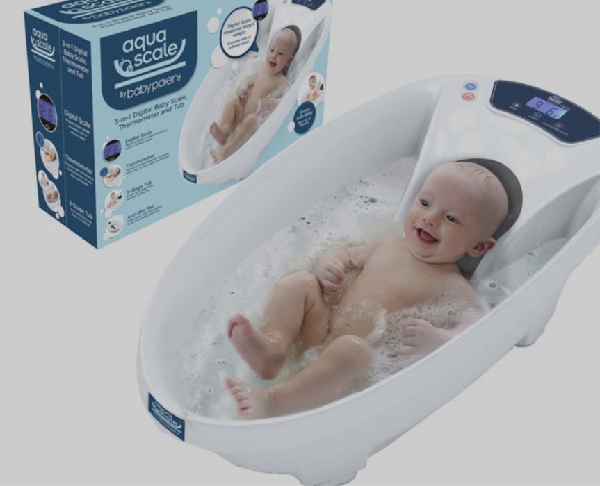Бебешка вана с везна и термометър Aquascale 3в1