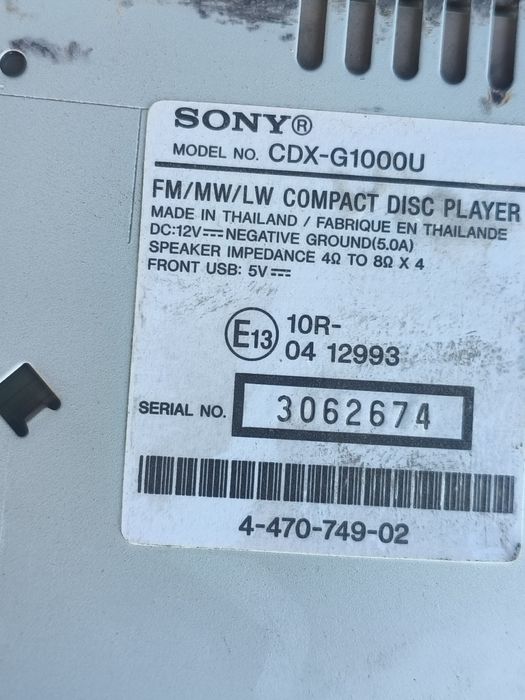 Продам автомагнитолу