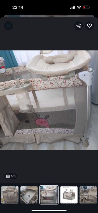 Patut bebe cu saltea de cocos inclusa