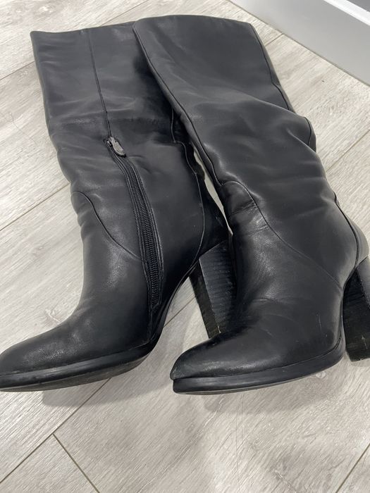 Кожаные сапоги баскони