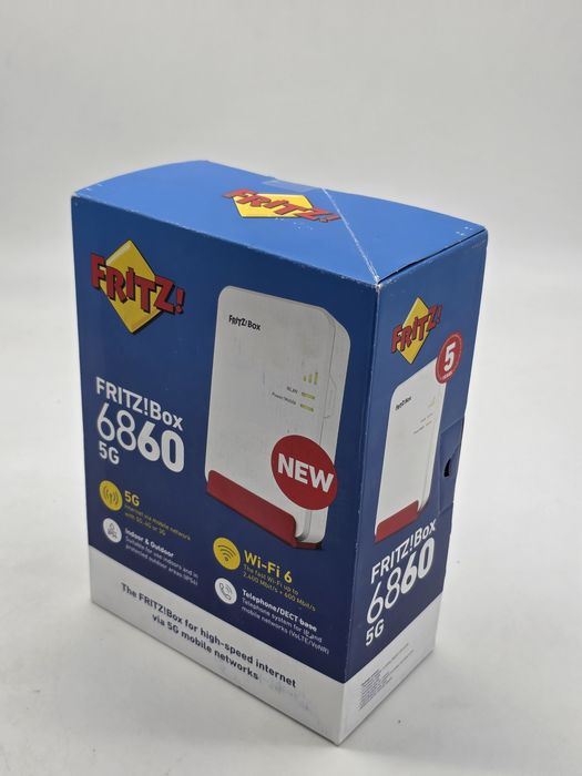 Router 5G AVM FRITZ Box 6860, alb, 111x163x31mm, 1 port Ethernet, 4 an