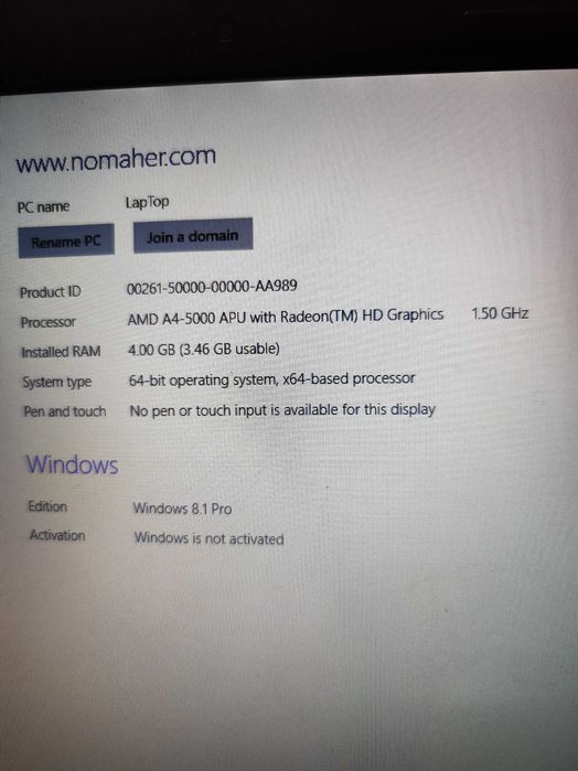 Тв Ариели 32инча смарт има говор,няма картина25€,,лаптоп HP255,35€