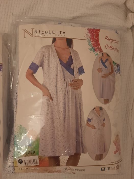 Compleu camasa si halat gravide