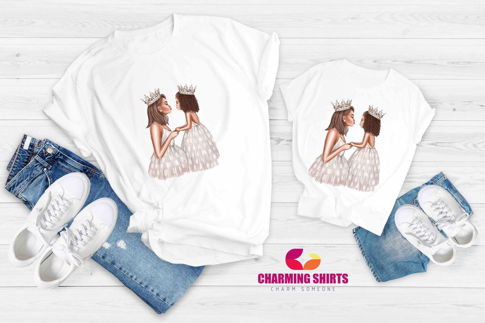 Еднавки тениски Мама и Дете, Тениски за Майка и Син/Дъщеря