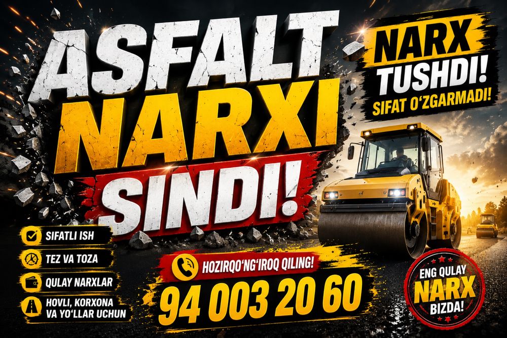 Asfalt qilamiz sifatli