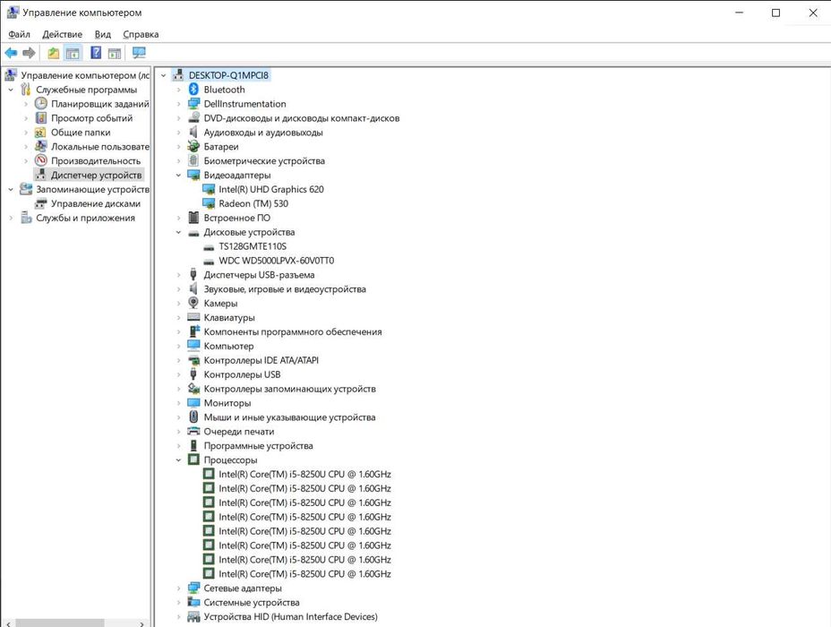 Ноутбук DELL INSPIRON 5570 (Core i5 8250U, Radeon 530, 15,6' FHD)